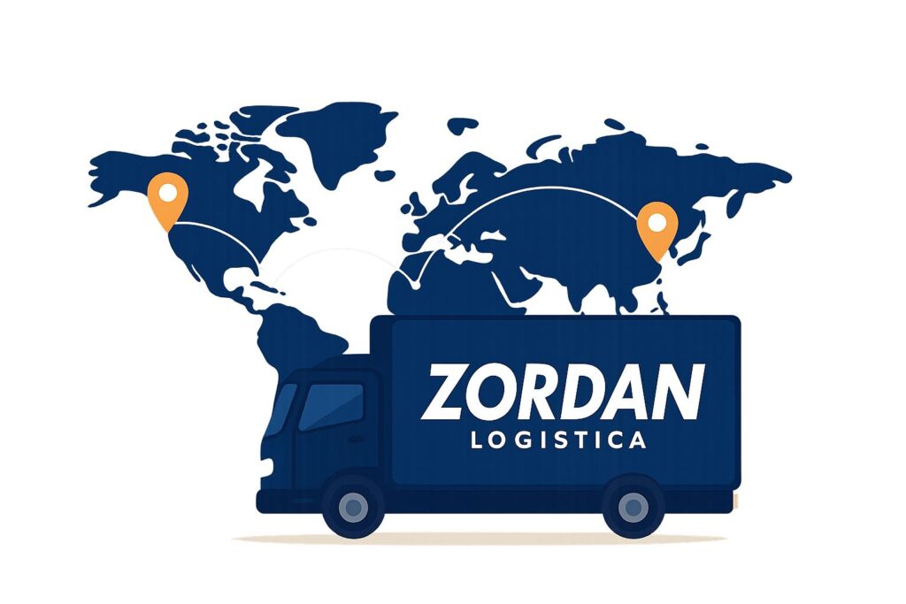 Logistica e trasporti merci ADR Verona Logistica e trasporti merci ADR Verona - Immagine raffigurante un furgone con il nome dell'azienda e un mondo per rappresentare le spedizioni in tutto il mondo