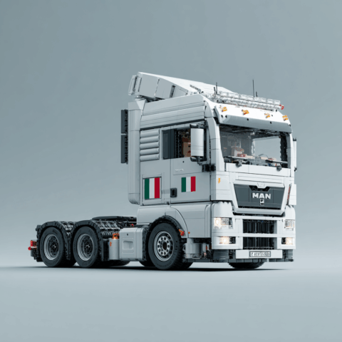 camion made in italy per rappresentare la qualità made in italy