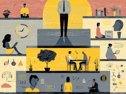 Rappresentazione di una piramide per il benessere organizzativo